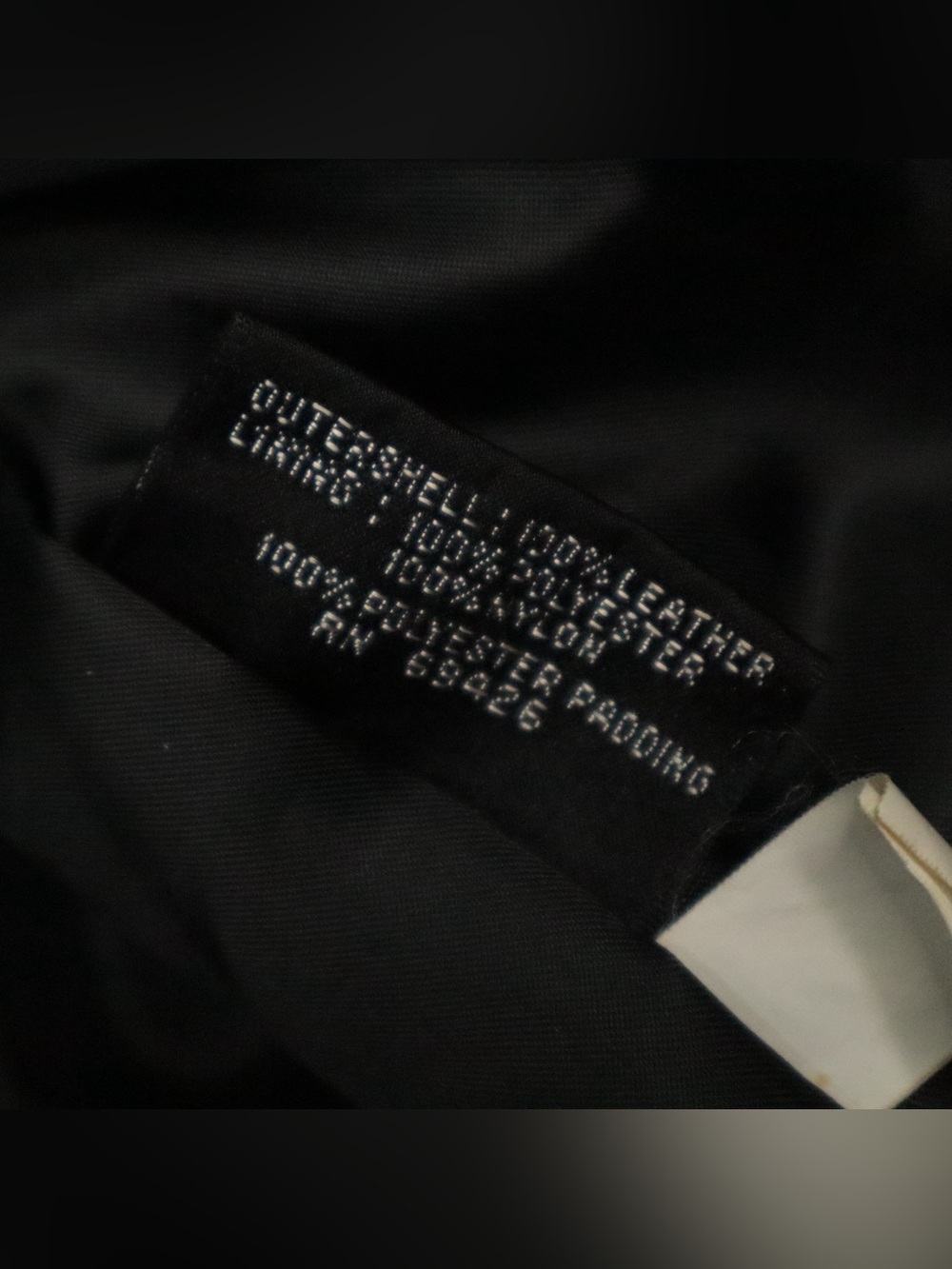Wilsons Leather Jacket Mens L Black Genuine Leather Full Zip Bomber Coat - Picture 4 of 10
